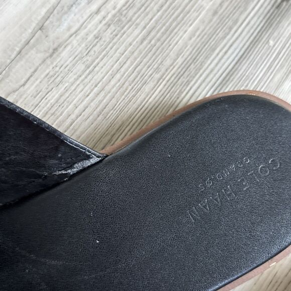 Women’s Cole Haan Grand OS Black Leather Slip On Flats Size 10 - Picture 5 of 6